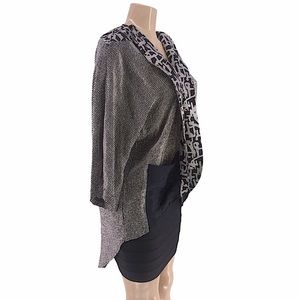 80s Vintage Donna Jessica Silk Wearable Art Blazer